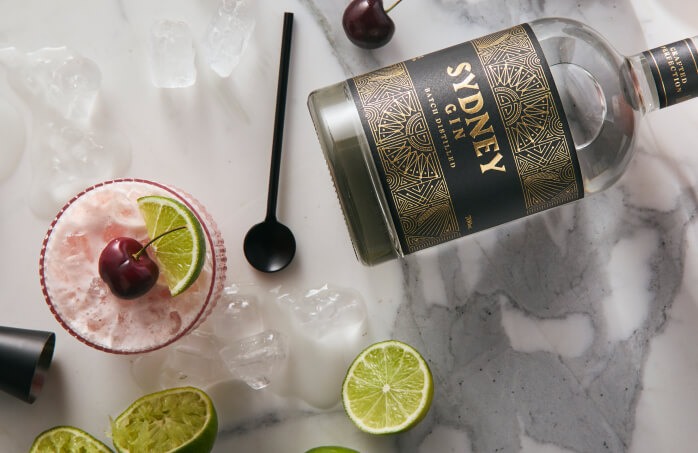 Category cherry gin fizz